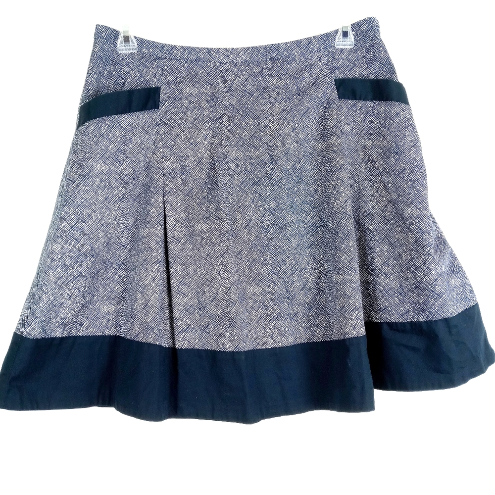 The Limited Blue White Circle Skirt Women's Large